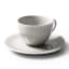 JAN Ashes & Olive Cups & Saucers, Set of 4 - Ash