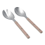 Olivia Princess Stainless Steel Salad Servers, Set of 2 - Pink