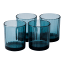 Olivia Princess Lead-Free Crystal Tumblers, Set of 4 - Dark Blue