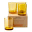 Olivia Princess Lead-Free Crystal Tumblers, Set of 4 - Amber packaging