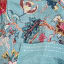 India Ink Jade Garden of Eden Kantha Stitched Throw - Double detail