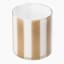 Thread Office Burnt Orange Stripe Tealight Candle Holder