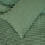 Thread Office Green Chunky Waffle Duvet Cover Set - Queen close up