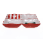 Olivia Princess Hand-Painted 4-Division Square Bowl, 22cm angle