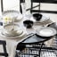 Jenna Clifford Ivory Noir Oval Platter, 35cm on the table
