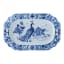 Jenna Clifford Peacock Saphire Garden Oval Platter, 38.5cm