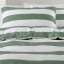 Linen House Moss Sydney Duvet Cover Set - Double detail on the bed