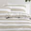 Linen House Stone Sydney Duvet Cover Set - Double detail on the bed