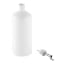 Maxwell & Williams White Basics Diamonds Oil Bottle With Stainless Steel Pourer, 500ml angle