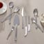 Maxwell & Williams Diamonds Stainless Steel Cutlery Set, 42-Piece on the table