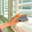Scrub Daddy Silver Damp Duster Sponge dusting blinds
