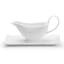 JAN Maison Blanche Gravy Boat with Saucer, 250ml