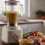 Kenwood Essentials Food Processor with Blender, 750W - White with blended juice