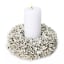 Andrea's Topiaries Buxi Polystyrene Candle Wreath, 24cm - White