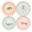 Yvonne Ellen Melamine Dinner Plates, Set of 4