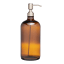 &Again Amber Glass Pump Bottle - 1L angle