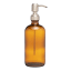 &Again Amber Glass Pump Bottle - 500ml
