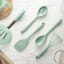 Fusion Twist Silicone Slotted Spoon - Mint with other utensils