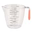 Fusion Twist Measuring Jug, 1L - Coral angle