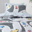 Linen House Squiggles Speed Racer Duvet Cover Set - Double detail on the bed