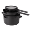 Luxe Kitchen All-In-One Cookware Set, 3-Piece - Black angle