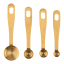 Kitchen Pantry Brass Measuring Spoon Set, 4-Piece angle