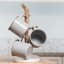 Kitchen Pantry Acacia & Marble Mug Tree Holder with mugs