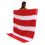 Saltii Red Hermanus Beach Blanket, 180cm x 180cm scale