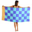 Saltii Gonubie Summer Waffle Beach Towel, 80cm x 160cm showing scale