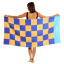 Saltii Gonubie Summer Waffle Beach Towel, 80cm x 160cm showing scale