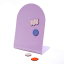 Kikkerland Magnetic Memo Board - Purple