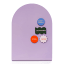 Kikkerland Magnetic Memo Board - Purple angle