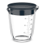 Mepal Chef It Glass Measuring Jug with Lid, 500ml - Navy