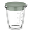 Mepal Chef It Glass Measuring Jug with Lid, 500ml - Nordic Sage