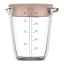 Mepal Chef It Glass Measuring Jug with Lid, 500ml - Chalk angle