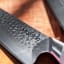Soshida Masshiro Damascus Chef Knife Set, 4-Piece detail