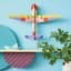 Studio ROOF Medium Plane Paper Wall Art - Piper Plane