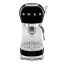 Smeg Retro Manual Espresso Coffee Machine - Glossy Black angle