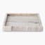 Thread Office Beige Marble Square Tray front view