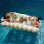 Sunnylife Twin Hammock Float -  Casa Sand Stripe in a pool