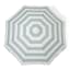 Sunnylife Compact Beach Umbrella - La Palma Sage Stripe angle