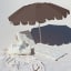 Sunnylife Compact Beach Umbrella - Rustico Driftwood at the beach