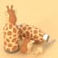 Asobu Vacuum Insulated Bestie Bottle, 460ml - Giraffee
