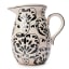 Humble & Mash Black Floral Ceramic Jug, 1.5L