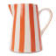 Humble & Mash Orange Striped Ceramic Jug, 1.5L