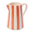 Humble & Mash Orange Striped Ceramic Jug, 1.5L