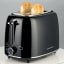 Kenwood Eterna 2-Slice Toaster, 930W - Black on the kitchen counter
