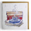 Growing Paper Coffee and Books Greeting Card