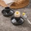 Eva Solo Nordic Kitchen Egg Cups, Set of 2 with an egg on the table