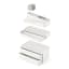 Umbra Large Glam Organiser - White & Grey detail